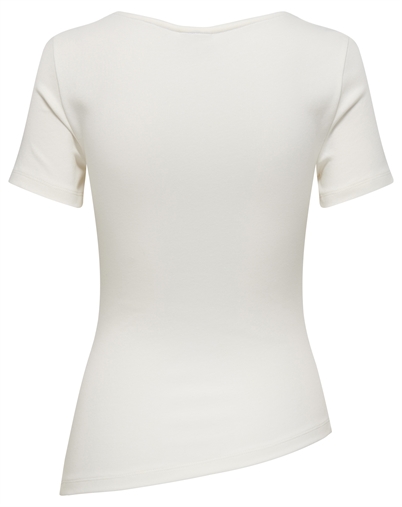 JDY - JDYCatie Assymetric Top - Cloud Dancer